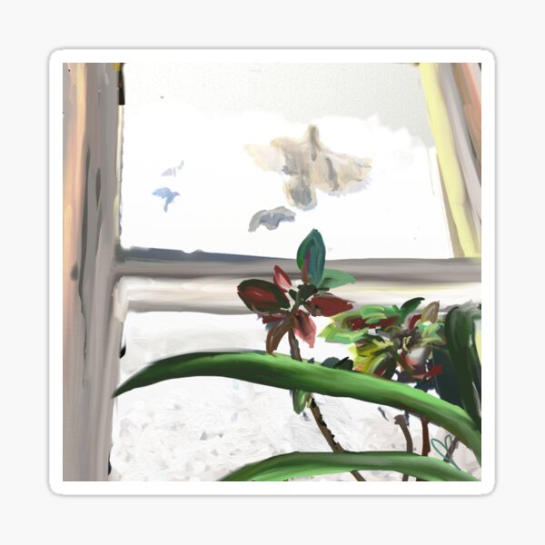 View Through the Window Sticker