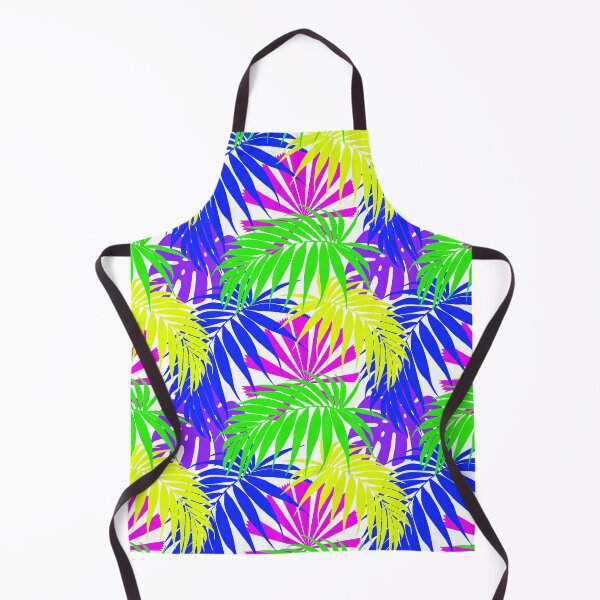 Item preview, Tropicaleaves Palm Monstera in Neon on White designed and sold by TropicalFronds.