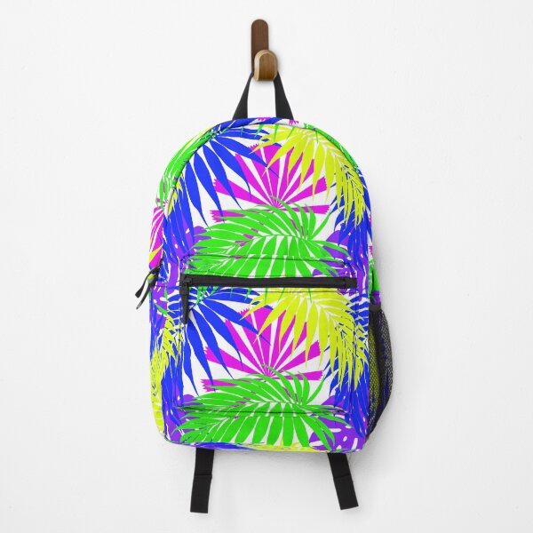 Item preview, Tropicaleaves Palm Monstera in Neon on White designed and sold by TropicalFronds.