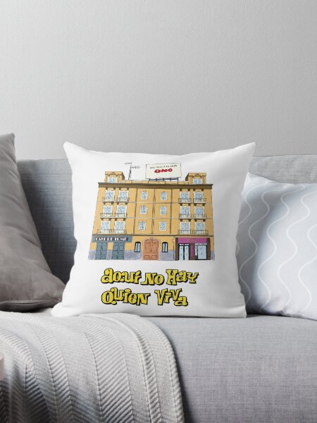 Vista previa del artículo con la obra «Aqui no hay que viva edificio», diseñado y vendido por mavydesigns.