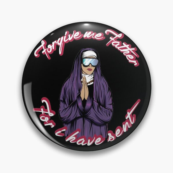 Item preview, Forgive Me Father Send It Skiing Nun White Background designed and sold by WBC ..