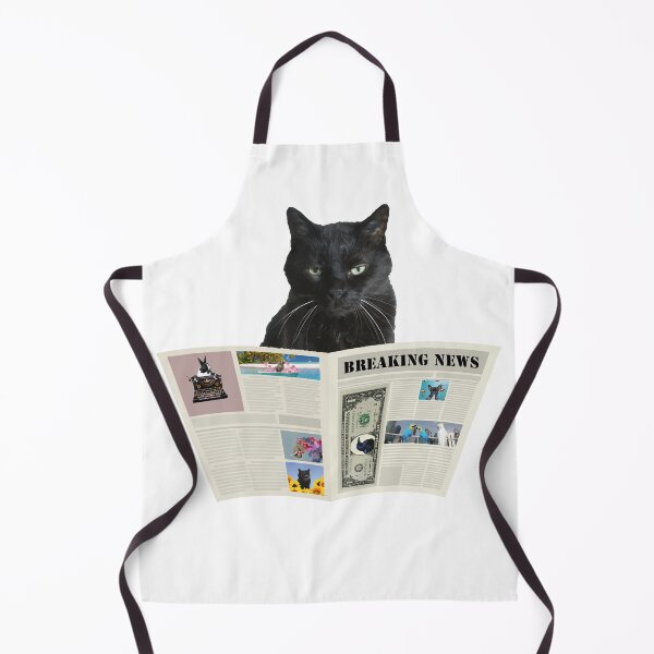 Item preview, Newspaper Breaking News Black Cat - Author Journalist designed and sold by Move-Art.