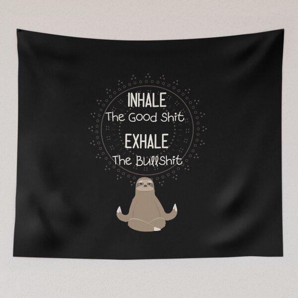 Item preview, Yoga class funny phrase meditation and relaxation designed and sold by Gotafeeling.