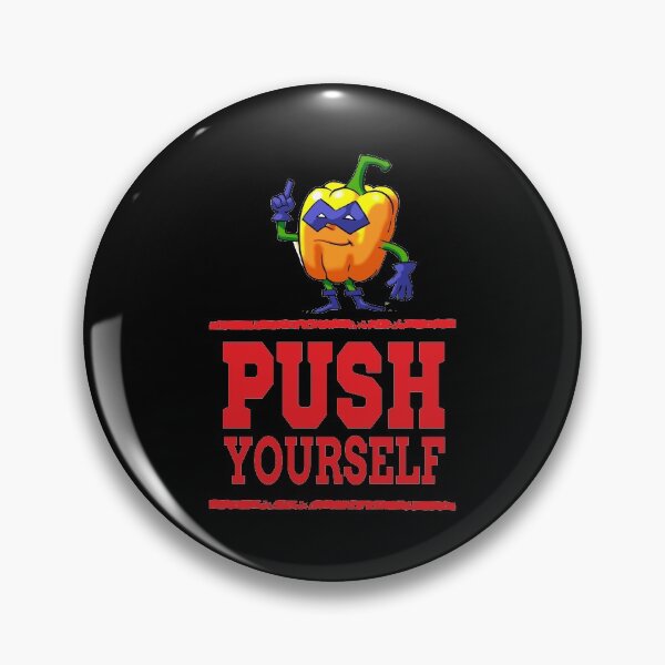 Item preview, Push Yourself Mystery Pepper Superhero Foodietoon  I Love Peppers! designed and sold by ProjectX23.