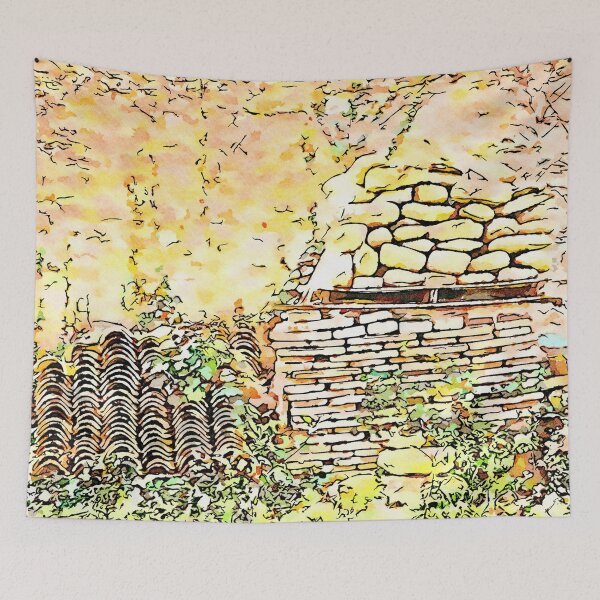 Item preview, Hortus Conclusus: piles of bricks, stones and tiles designed and sold by Giuseppe Cocco.