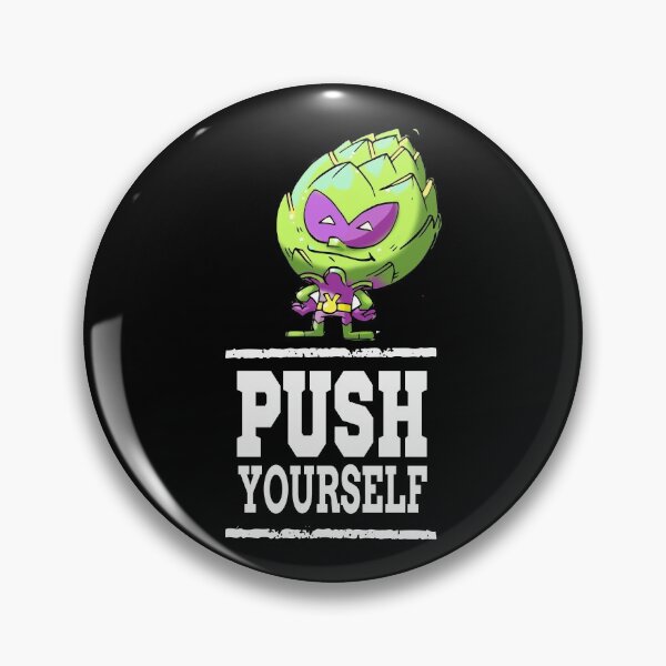 Item preview, Push Yourself Artichoke Alien Workout Bodybuilding Planet 9 designed and sold by ProjectX23.