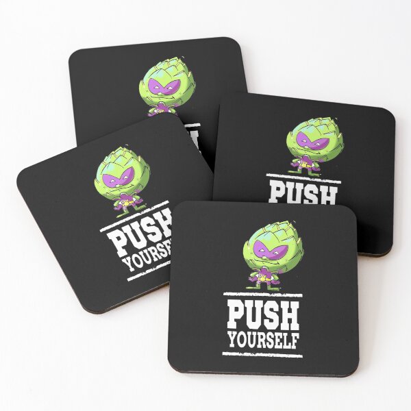 Item preview, Push Yourself Artichoke Alien Workout Bodybuilding Planet 9 designed and sold by ProjectX23.