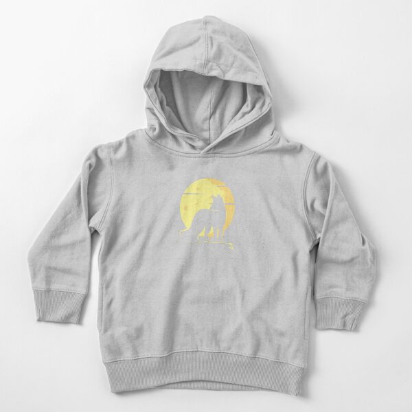 Majestic Wolf Gazing At The Distance Toddler Pullover Hoodie