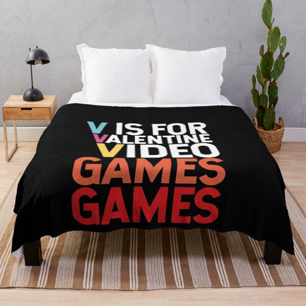 Item preview, V is For Video Games Valentine's day Gamer Gift designed and sold by ART-SOUF.