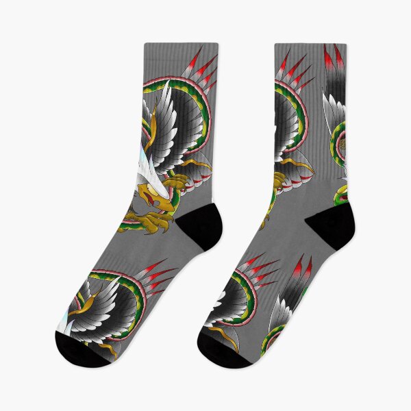 Item preview, Fight. Traditional eagle and snake design  designed and sold by PeteBarbz.