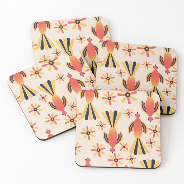 Item preview, Bird and flower vintage pattern designed and sold by Pasan-hpmm.