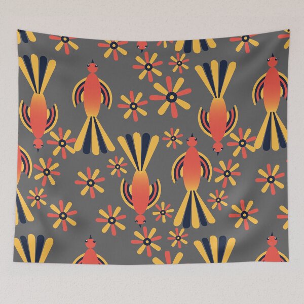Item preview, Bird and flower vintage pattern designed and sold by Pasan-hpmm.