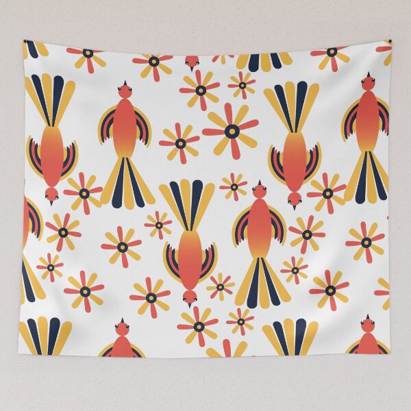 Item preview, Bird and flower vintage pattern designed and sold by Pasan-hpmm.