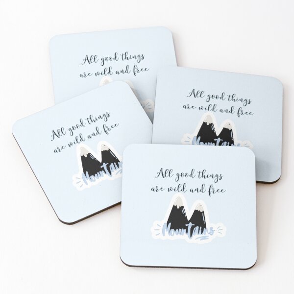 Item preview, ALL GOOD THINGS ARE WILD AND FREE, TRAVEL LOVER designed and sold by Happy  Soul Store.