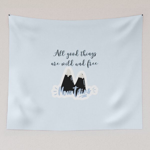 Item preview, ALL GOOD THINGS ARE WILD AND FREE, TRAVEL LOVER designed and sold by Happy  Soul Store.
