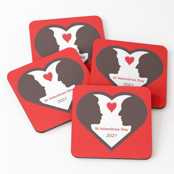 Item preview, St Valentines Day Couple silhouette in a heart designed and sold by ajtechdesigns.