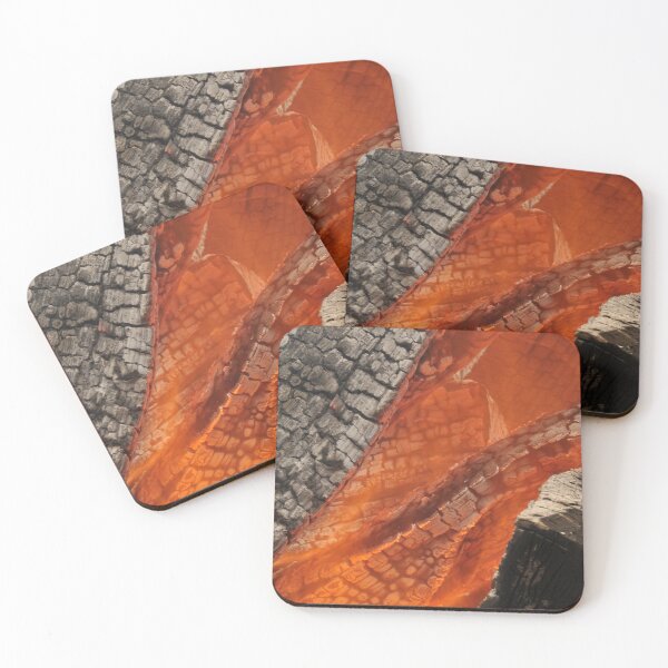 Item preview, Burning log in the campfire. designed and sold by wineandwords.