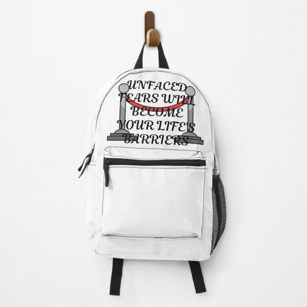 Item preview, UNFACED FEARS WILL BECOME YOUR LIFE'S BARRIERS designed and sold by Wise-Words-4U.