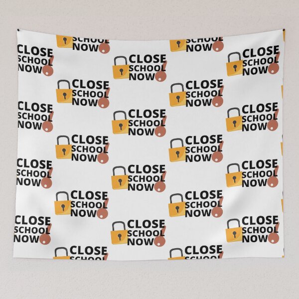Item preview, Close School Now Lock and Key Design designed and sold by SweetAndSpice.