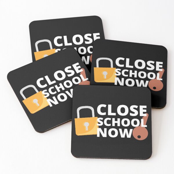 Item preview, Close School Now Lock and Key Design 2 designed and sold by SweetAndSpice.