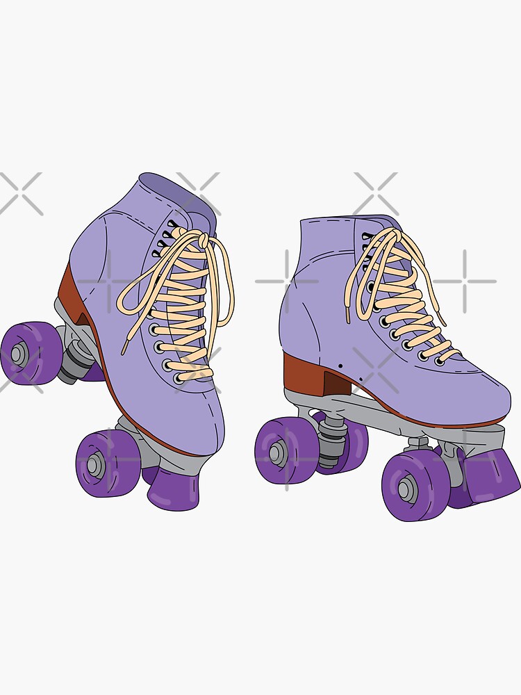 Violette Stickers Rollerskate