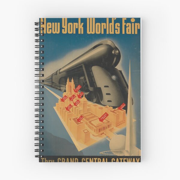 Item preview, New York Worlds Fair vintage travel poster designed and sold by stickart-marek.