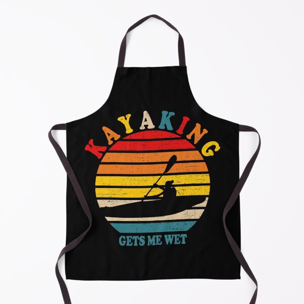 Item preview, kayaking gets me wet, funny vintage retro sunset kayak, unique gifts for kayaker designed and sold by PRINTED ..