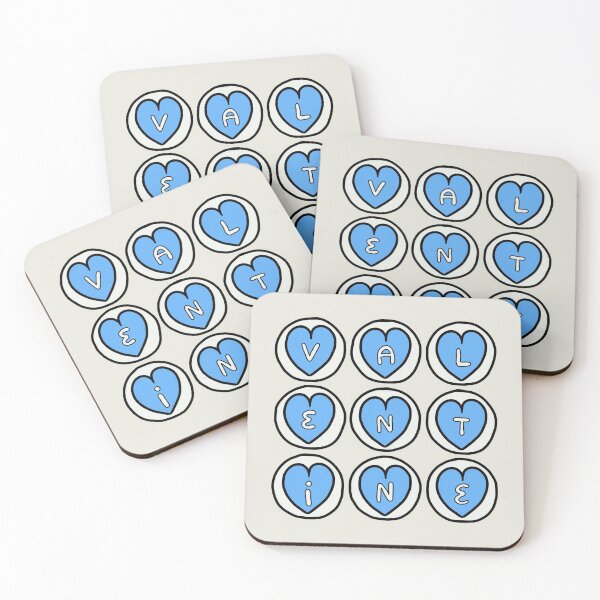 Item preview, Valentine Hearts Blue designed and sold by evastina.