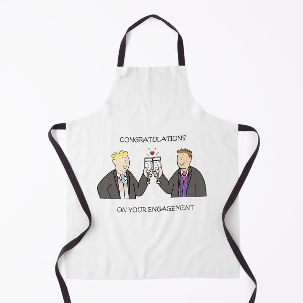 Item preview, Gay Male Couple Engagement Congratulations designed and sold by KateTaylor.