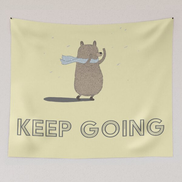 Item preview, KEEP GOING BEAR IN THE SNOW MOTIVATION  designed and sold by Aniyah.