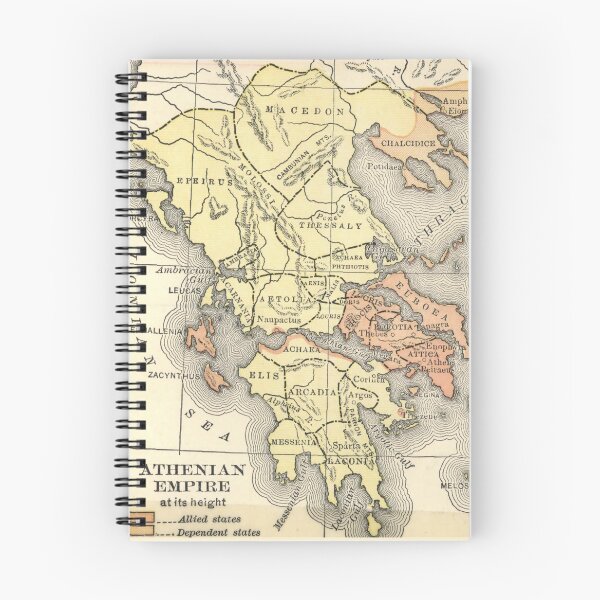Item preview, Ancient Greek Map and the Athenian Empire designed and sold by ClassicalGreece.
