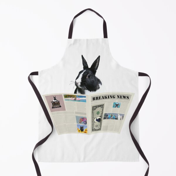 Item preview, Newspaper Breaking News Bunny Rabbit - Author Journalist designed and sold by Move-Art.