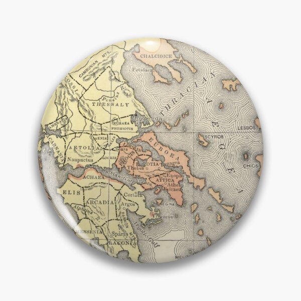 Item preview, Ancient Greek Map and the Athenian Empire designed and sold by ClassicalGreece.