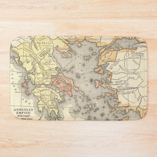 Item preview, Ancient Greek Map and the Athenian Empire designed and sold by ClassicalGreece.