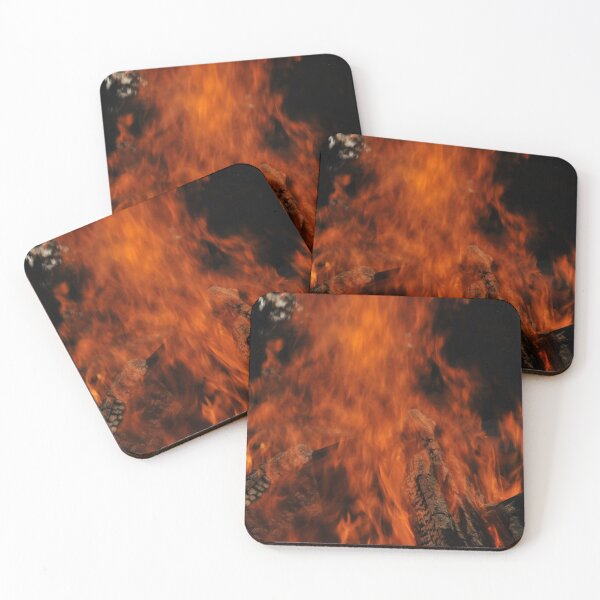 Item preview, Red hot flames in the bonfire. designed and sold by wineandwords.