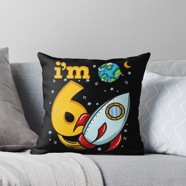 Item preview, 6th Birthday Space Ship Six Years Old designed and sold by CreativeGiftShp.