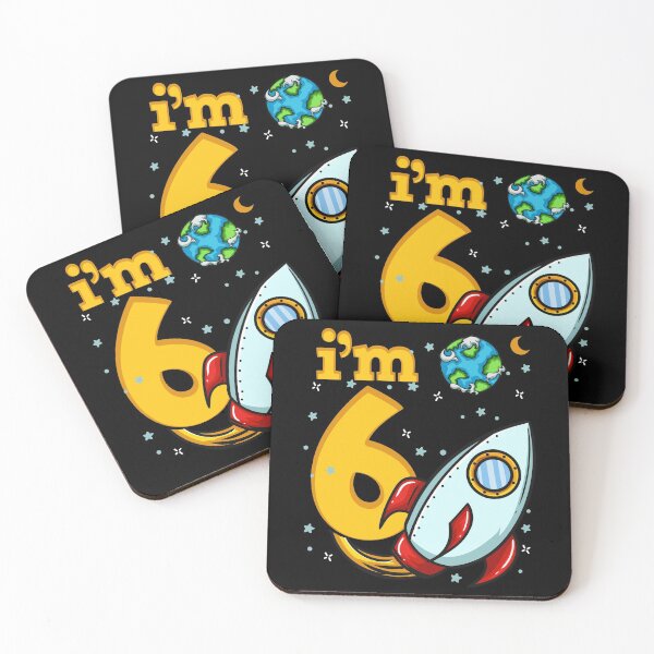 Item preview, 6th Birthday Space Ship Six Years Old designed and sold by CreativeGiftShp.