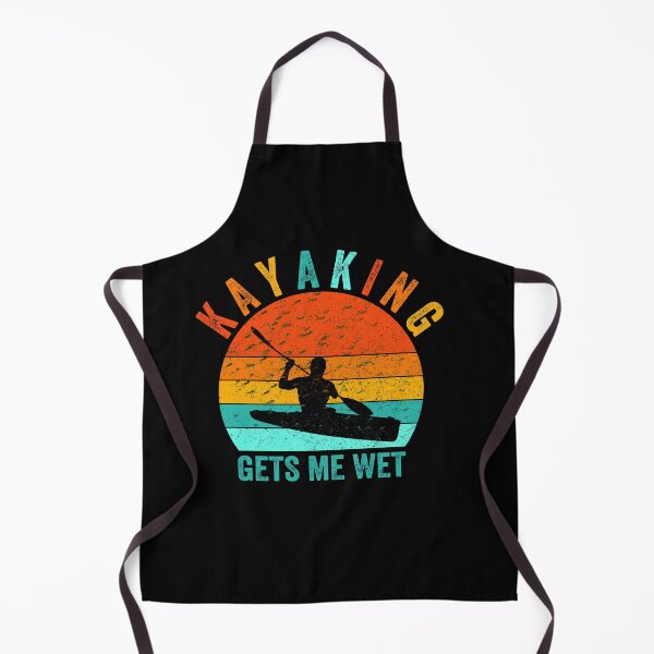 Item preview, kayaking gets me wet, funny vintage retro sunset kayak, unique gifts for kayaker designed and sold by PRINTED ..