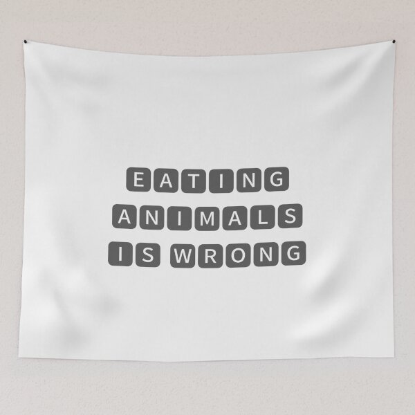 Item preview, Eating Animals Is Wrong ( jk artist ) designed and sold by jaivikartist.