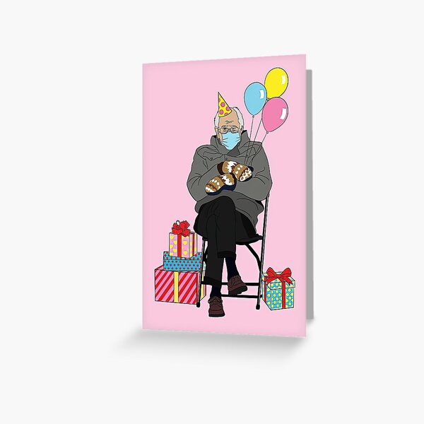 Bernie Sanders Birthday Card - Bernie Sanders Meme - Bernie Sanders Inauguration - Bernie Mittens - Bernie Sanders Card -Bernie Sitting Greeting Card