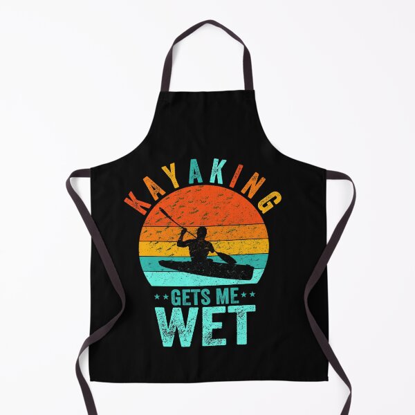 Item preview, kayaking gets me wet, funny vintage retro sunset kayak, unique gifts for kayaker designed and sold by PRINTED ..