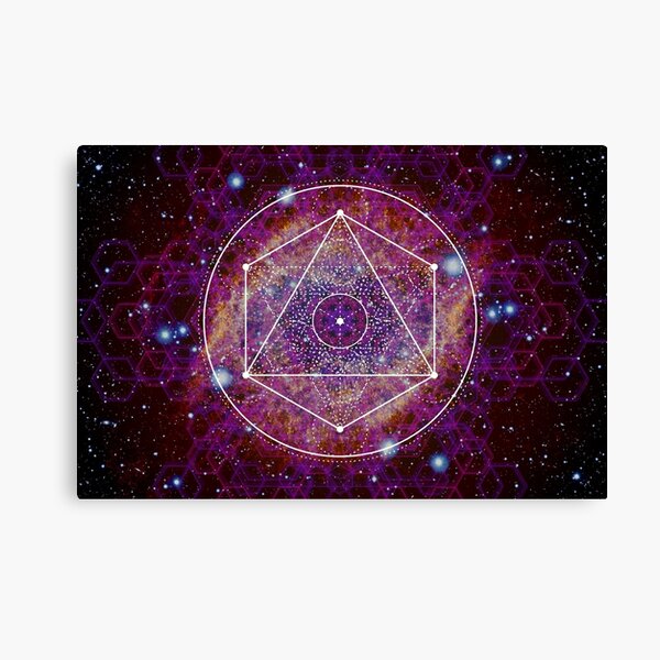 Sacred Geometry Nebula Canvas Print