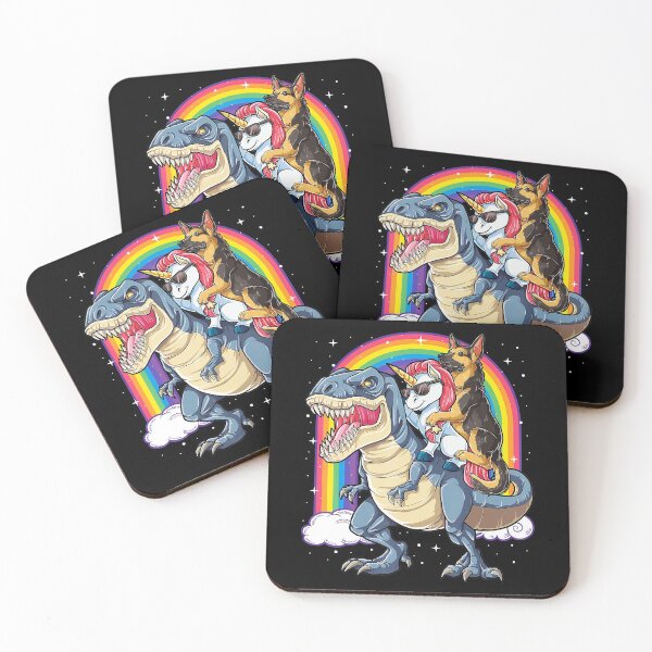 Item preview, German Shepherd Unicorn Dinosaur T rex Girls Rainbow designed and sold by Ziko-Store.