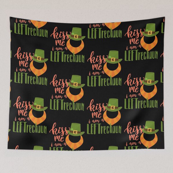 Item preview, Kiss me im a LEFTrechaun designed and sold by DesignsByRisa.