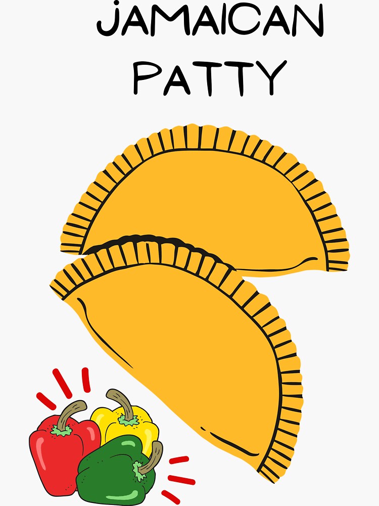 "Jamaican Patty" Sticker by JamBunctious | Redbubble
