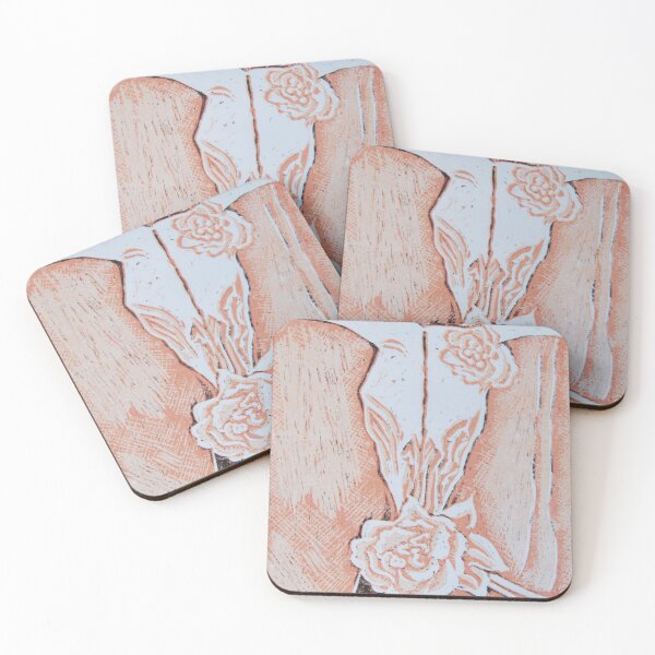 Item preview, after Georgia O'Keeffe's Cow's Skull with Calico Roses  designed and sold by Inese.