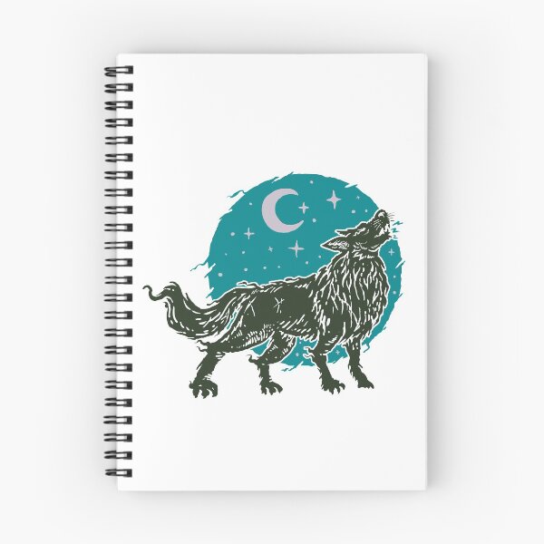 Item preview, Sacred Oriental Wolf Howling at the Moon and Stars designed and sold by aMortalArtist.