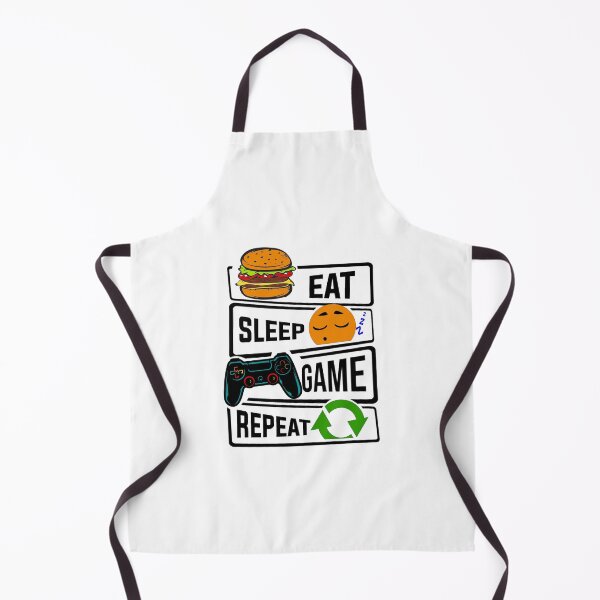 Item preview, Funny Eat Sleep Game Repeat illustration for Gamers designed and sold by KO-Design.