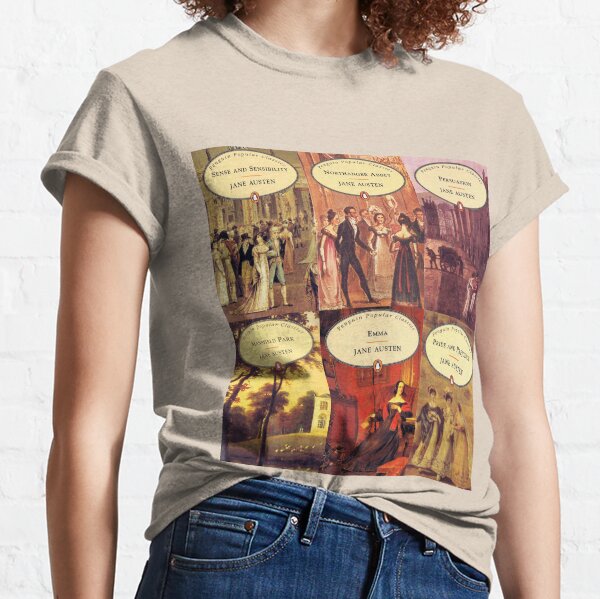 Jane Austen vintage books Classic T-Shirt
