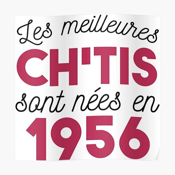 Posters Sur Le Theme Anniversaire Chti Redbubble